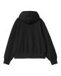 Sudadera con capucha Carhartt WIP W' Hooded American Script Sweatshirt Negra para mujer posterior