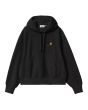 Sudadera con capucha Carhartt WIP W' Hooded American Script Sweatshirt Negra para mujer