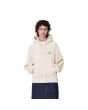 Mujer con Sudadera de capucha Carhartt WIP W' HD American Script Sweat Moonbeam Blanco Lunar