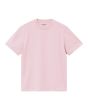 Camiseta orgánica de manga corta Carhartt WIP Women's Script Embroidery Air Pink-Wax para mujer