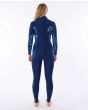 Neopreno con cremallera en la espalda Rip Curl Dawn Patrol 5/3 Back Zip azul para mujer posterior