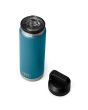 Botella Termo YETI Rambler 26oz Nordic Blue azul abierta