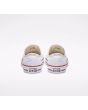 Zapatillas de lona Converse Chuck Taylor All Star Classic bajas en color blanco posterior
