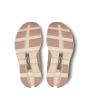 Zapatillas de running On Cloudmonster color beige y rosa para mujer suela Max Cloudtec