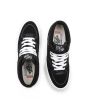 Zapatillas de Skate Vans Half Cab negras y blancas Unisex superior