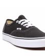 Zapatillas Vans Authentic negras y blancas Unisex etiqueta
