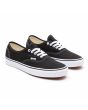 Zapatillas Vans Authentic negras y blancas Unisex frontal