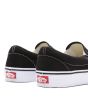 Zapatillas de lona Vans Classic Slip on negras con suela blanca posterior