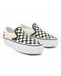 Zapatillas Vans de plataforma Classic Slip-On con estampado checkerboard frontal 