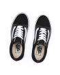 Zapatillas con plataforma Vans Old Skool en color negro y banda lateral sidestripe blanca superior