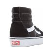 Zapatillas Vans de caña Alta SK8-HI Negras con banda lateral sidestripe blanca unisex posterior