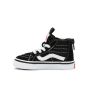 Zapatillas Vans Sk8-Hi Zip Bebé 1 a 4 años Negras con banda lateral blanca izquierda