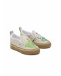Zapatillas Vans Slip-On Cactus Beige y Verde para bebé 1 a 4 años frontal