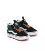 Zapatillas resistentes al agua Vans TD SK8-Hi ZIP MTE-1 Ripstop negras y verdes para bebé 1 a 4 años frontal