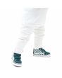 Bebé con Zapatillas Vans SK8 Mid Reissue V Color Theory Checkerboard azul turquesa con velcro
