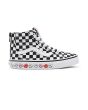 Zapatillas Vans UY SK8-Hi con cremallera Candy Hearts checkerboard para niños de 4 a 8 años derecha