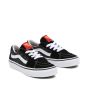 Zapatillas Vans UY Sk8-Low Checkerboard negras para niños de 4 a 8 años frontal 