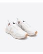 Zapatillas Ecológicas Veja Condor 2 Alveomesh blancas con logo y suela beige Unisex frontal 