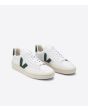 Zapatillas ecológicas Veja V-12 Leather Extra White Cyprus frontal