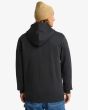 Hombre con Chaqueta tipo sudadera Billabong Arch Negra espalda