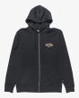 Sudadera con capucha y cremallera Billabong Foundation Negra para hombre