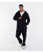 Hombre con sudadera de capucha y cremallera Hurley Nazaré Negra ajuste regular