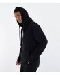 Hombre con sudadera de capucha y cremallera Hurley Nazaré Negra lateral