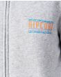 Niño con sudadera de capucha y cremallera Rip Curl Cut Out gris  logo