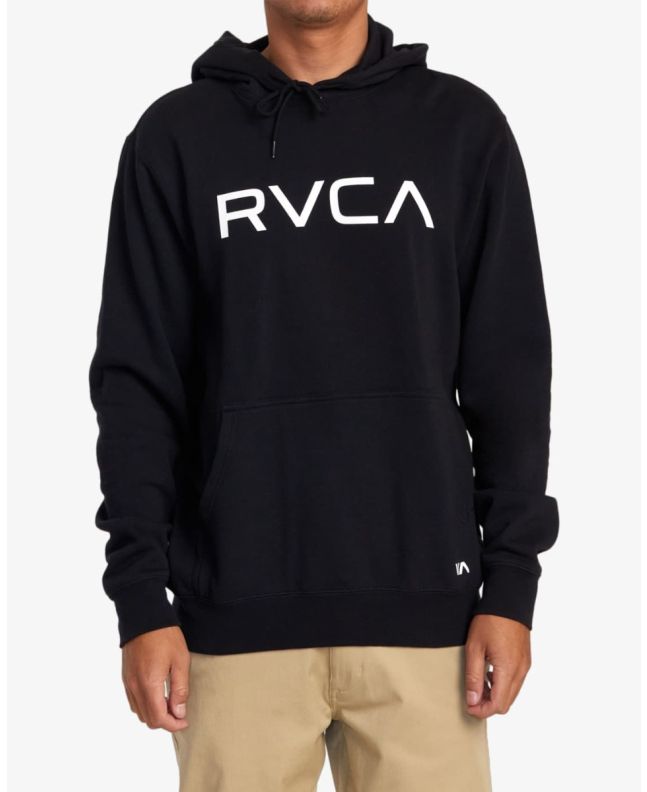 Hombre con Sudadera con capucha RVCA Big RVCA Negra 