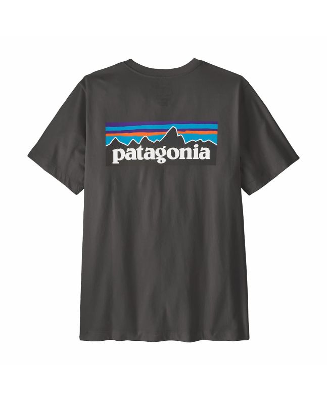 Camiseta Patagonia P-6 Logo Ink Black para hombre