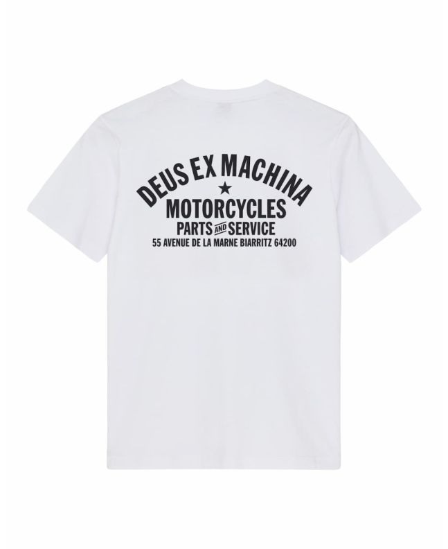 Camiseta Deus Ex Machina Biarritz Address blanca para hombre