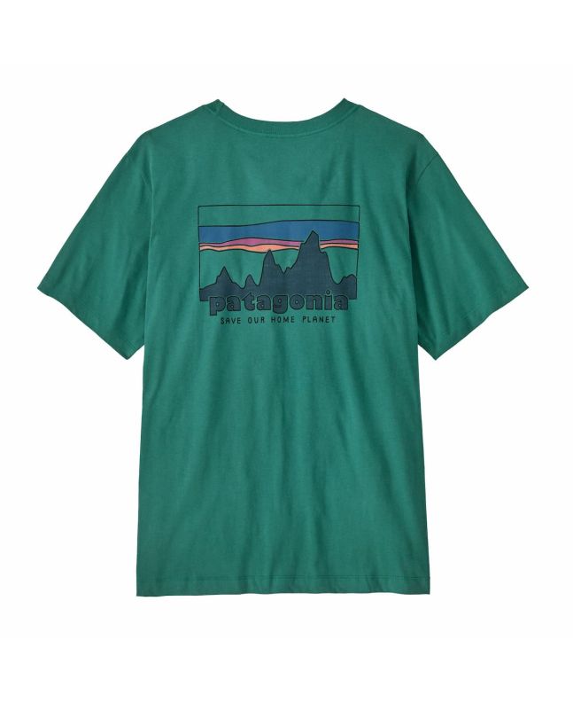 Camiseta Patagonia '73 Skyline Gem Green para hombre