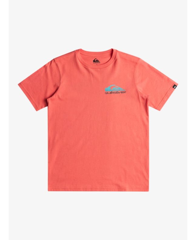 Camiseta de manga corta Quiksilver Omni Wave Youth coral para niño 8-16 años