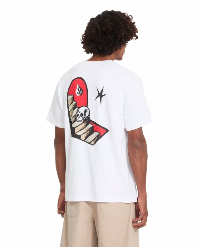 Hombre con camiseta Volcom FA Seth Conboy Blanca