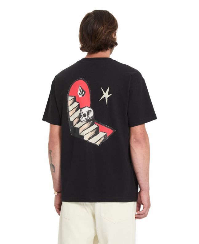 Hombre con Camiseta Volcom FA Seth Conboy Negra