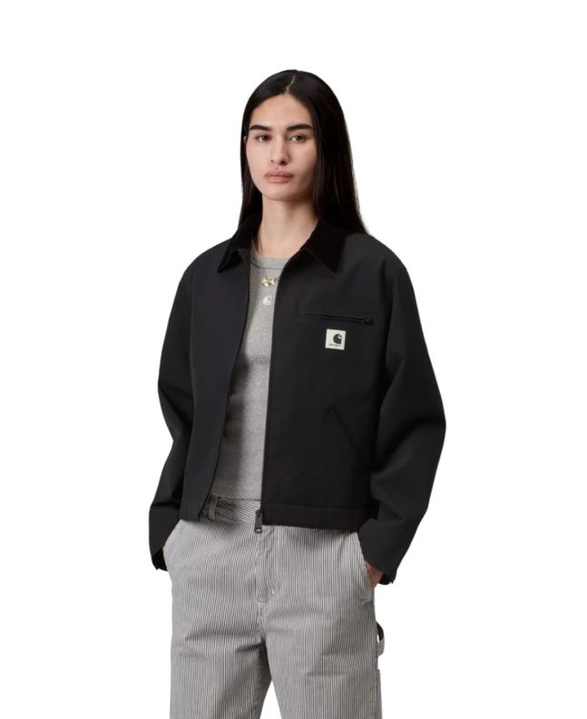 Mujer con chaqueta Carhartt WIP W' Newkirk Summer Jacket Negra