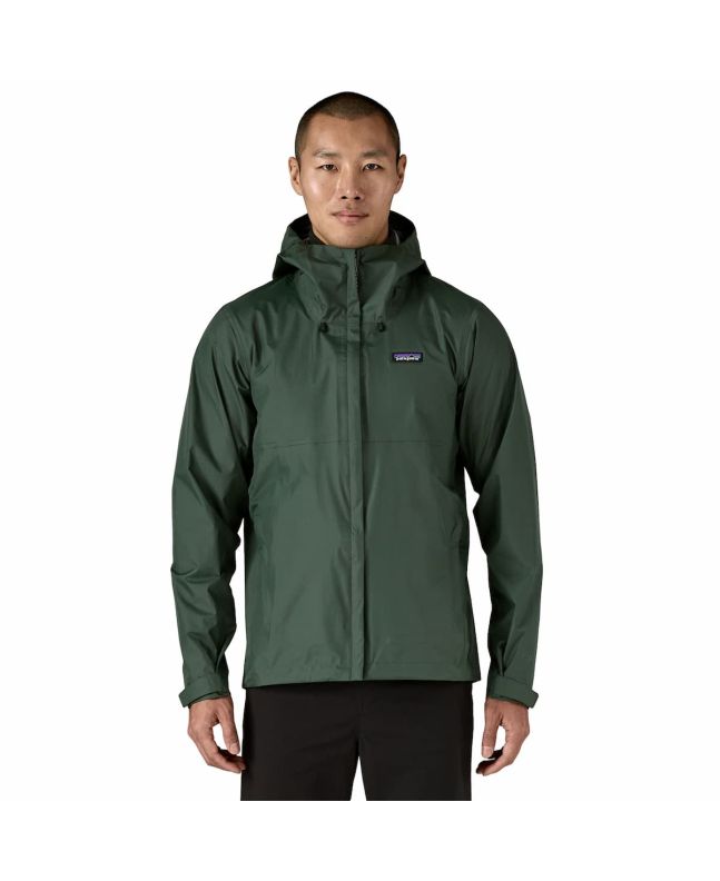 Hombre con Chubasquero plegable Patagonia M's Torrentshell 3L Rain Jacket Old Growth Green