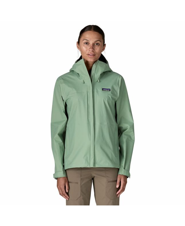 Mujer con chaqueta impermeable plegable Patagonia Torrentshell 3L Verde Ellwoood Green