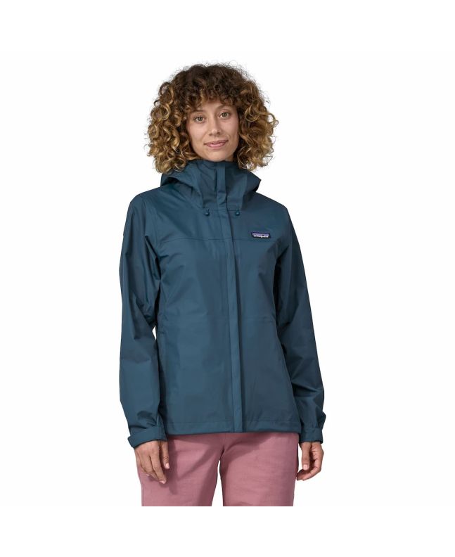 Mujer con Chubasquero Plegable Patagonia W's Torrentshell 3L Rain Jacket Azul 