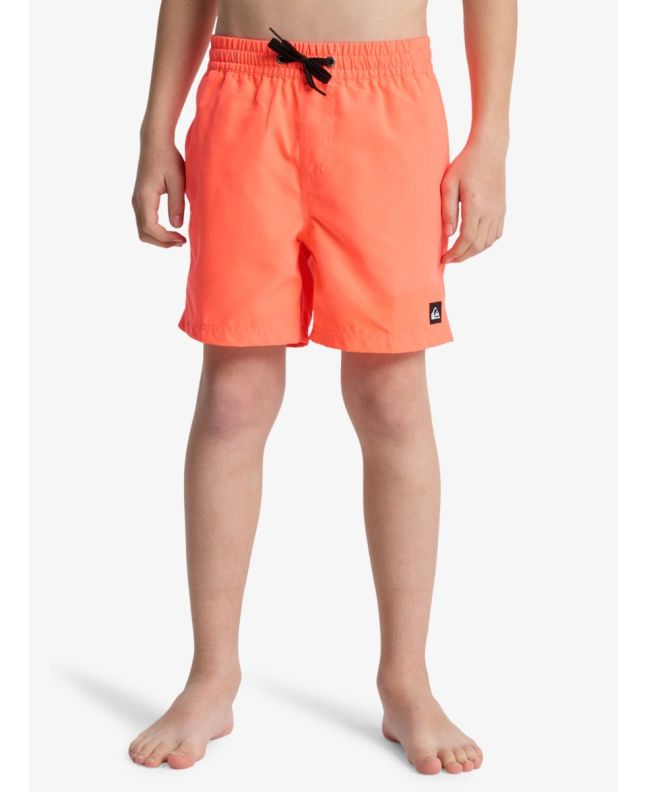 Niño con Bañador Quiksilver Everyday Solid Volley Youth 14'' Fiery Coral