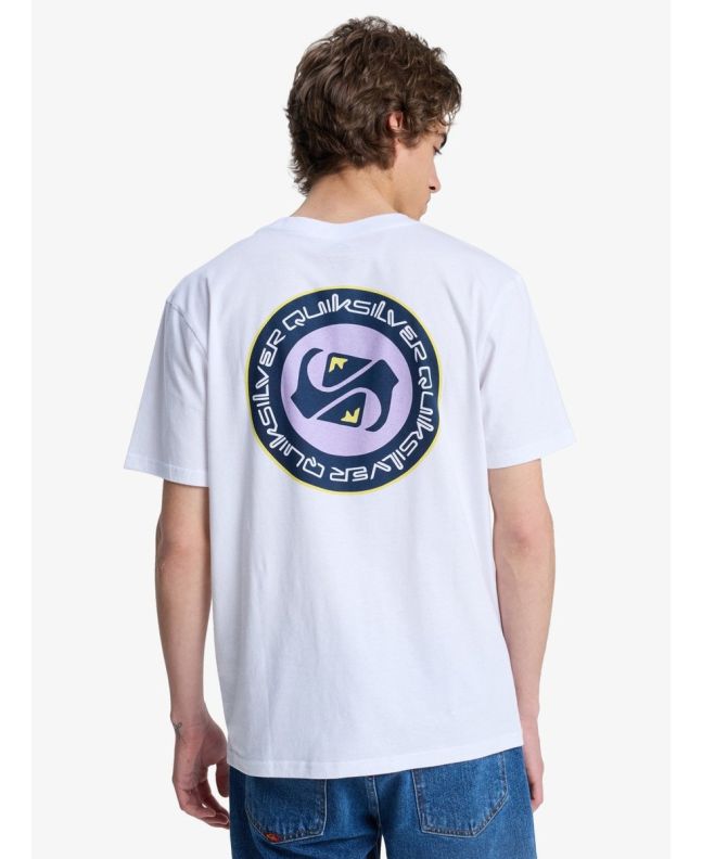 Hombre con camiseta Quiksilver EV Duality blanca