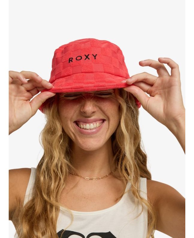 Mujer con Gorro de pescador de rizo Roxy Silver Rojo