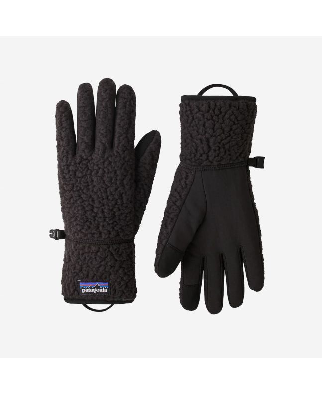 Guantes de forro polar Patagonia Retro Pile negros Unisex