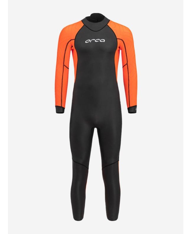 Neopreno de aguas abiertas Orca Openwater Vitalis Hi-Vis Negro y Naranja para hombre