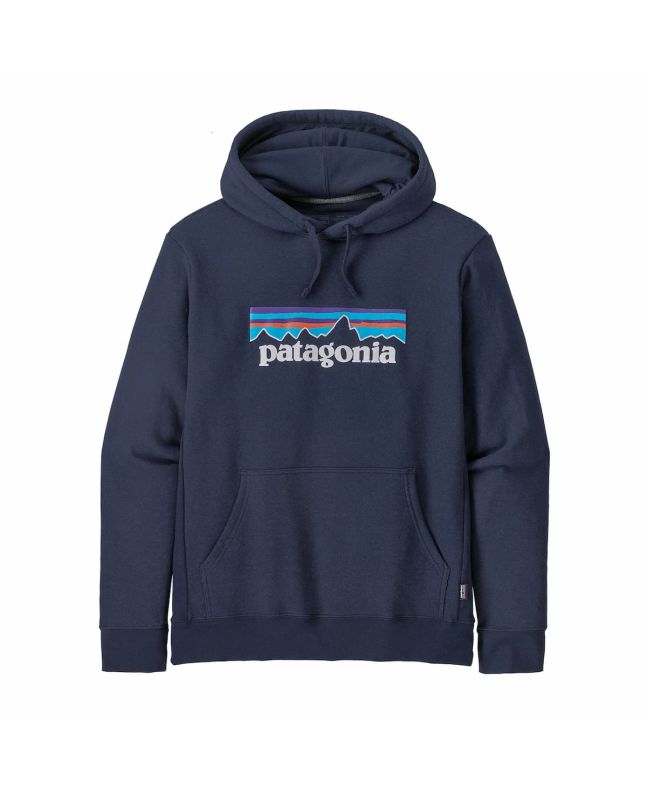 Sudadera con capucha Patagonia P-6 Logo Uprisal Azul marino Unisex 