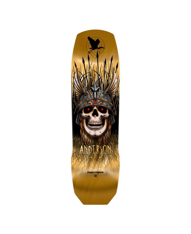 Tabla de skate Powell Peralta Pro Andy Anderson Heron 9.13in Gold Foil