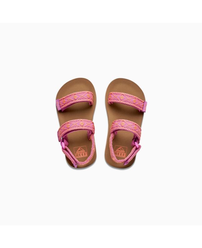 Sandalias Reef Little Ahi Convertible Fuchsia Coral rosas para niña