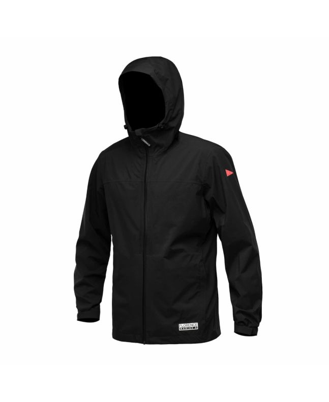 Cazadora impermeable con capucha Florence Marine X 2.5 Layer Waterproofd Shell negra para hombre