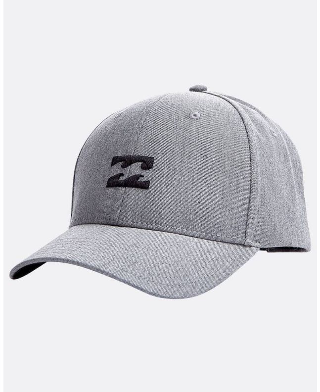 Gorra de visera curvada Billabong All Night gris para Hombre Frontal