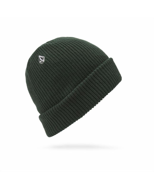 Gorro de invierno Volcom Full Stone Beanie color verde oscuro para hombre